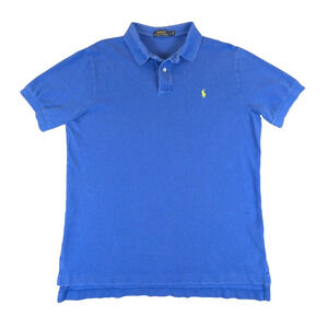 Polo by Ralph Lauren Polo Shirt Large Men's Blue Short Sleeve 100% Cotton Casual